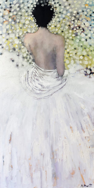 Original art for sale at UGallery.com | One Must Shimmer by Mary Pratt | $2,700 | oil painting | 48' h x 24' w | photo 1