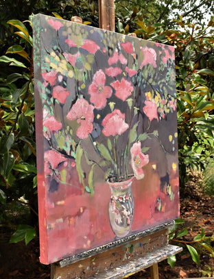 Original art for sale at UGallery.com | Poppy Love by Mary Pratt | $1,900 | oil painting | 30' h x 30' w | photo 2