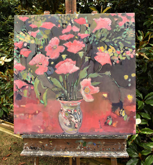 Original art for sale at UGallery.com | Poppy Love by Mary Pratt | $1,900 | oil painting | 30' h x 30' w | photo 3