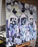 Original art for sale at UGallery.com | Prism Geisha by Mary Pratt | $4,100 | oil painting | 48' h x 48' w | thumbnail 2