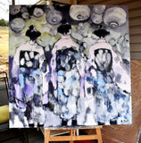 Original art for sale at UGallery.com | Prism Geisha by Mary Pratt | $4,100 | oil painting | 48' h x 48' w | thumbnail 3