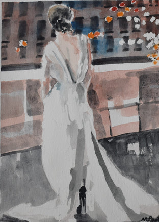 Original art for sale at UGallery.com | Floating by Mary Pratt | $425 | watercolor painting | 12' h x 9' w | photo 2