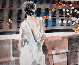 Original art for sale at UGallery.com | Floating by Mary Pratt | $425 | watercolor painting | 12' h x 9' w | photo 4
