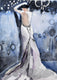 Original art for sale at UGallery.com | Night Leaning by Mary Pratt | $450 | watercolor painting | 14' h x 10' w | thumbnail 1