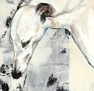 Original art for sale at UGallery.com | Dog #1 by Matson Ambroise | $1,150 | oil painting | 23.75' h x 22.5' w | photo 4