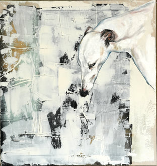 Original art for sale at UGallery.com | Dog #1 by Matson Ambroise | $1,150 | oil painting | 23.75' h x 22.5' w | photo 1
