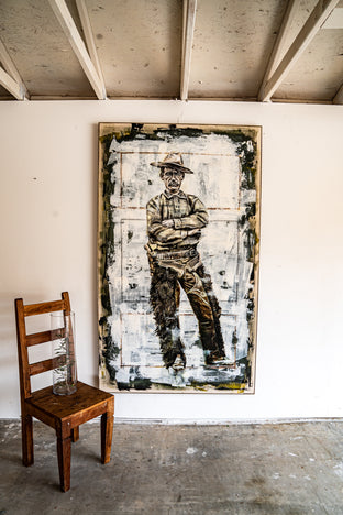 Original art for sale at UGallery.com | Rough by Matson Ambroise | $5,200 | oil painting | 78' h x 46' w | photo 3