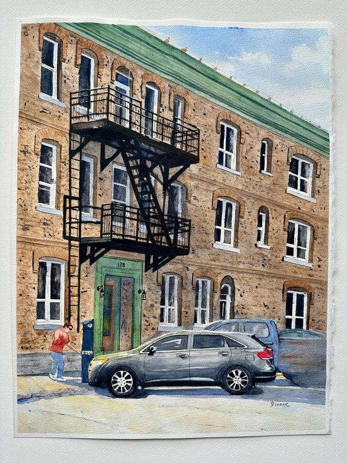 178 by Maurice Dionne |  Side View of Artwork 