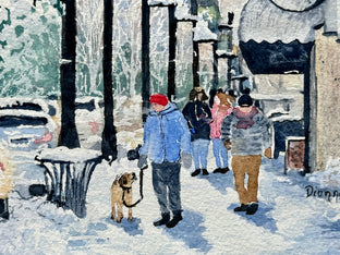 After the Snowfall by Maurice Dionne |   Closeup View of Artwork 