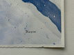 Original art for sale at UGallery.com | First Tracks by Maurice Dionne | $525 | watercolor painting | 12' h x 16' w | thumbnail 2