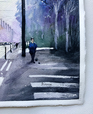 Original art for sale at UGallery.com | Going Home by Maurice Dionne | $550 | watercolor painting | 17.25' h x 13.25' w | photo 3