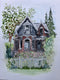 Original art for sale at UGallery.com | House 3 by Maurice Dionne | $475 | watercolor painting | 15' h x 11' w | thumbnail 1