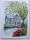 Original art for sale at UGallery.com | House 4 by Maurice Dionne | $475 | watercolor painting | 15' h x 11' w | thumbnail 2