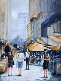 Original art for sale at UGallery.com | Lunch on Sparks by Maurice Dionne | $800 | watercolor painting | 22.25' h x 17' w | thumbnail 1