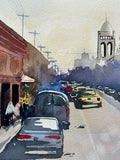 Original art for sale at UGallery.com | Moment in Time by Maurice Dionne | $475 | watercolor painting | 15' h x 12' w | thumbnail 4