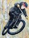 Original art for sale at UGallery.com | Whip by Maurice Dionne | $475 | watercolor painting | 15' h x 11' w | thumbnail 4