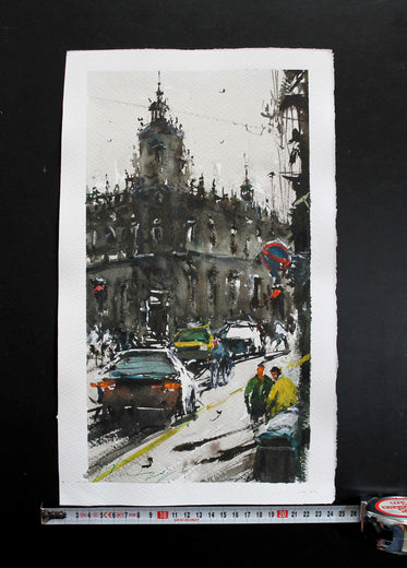 Barcelona Streets by Maximilian Damico |   Closeup View of Artwork 