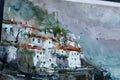 Original art for sale at UGallery.com | Blu Vespa on Amalfi Coast by Maximilian Damico | $600 | watercolor painting | 11.3' h x 8.7' w | thumbnail 4