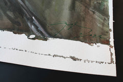 Original art for sale at UGallery.com | Edinburgh Princes Street by Maximilian Damico | $950 | watercolor painting | 22' h x 15' w | thumbnail 2