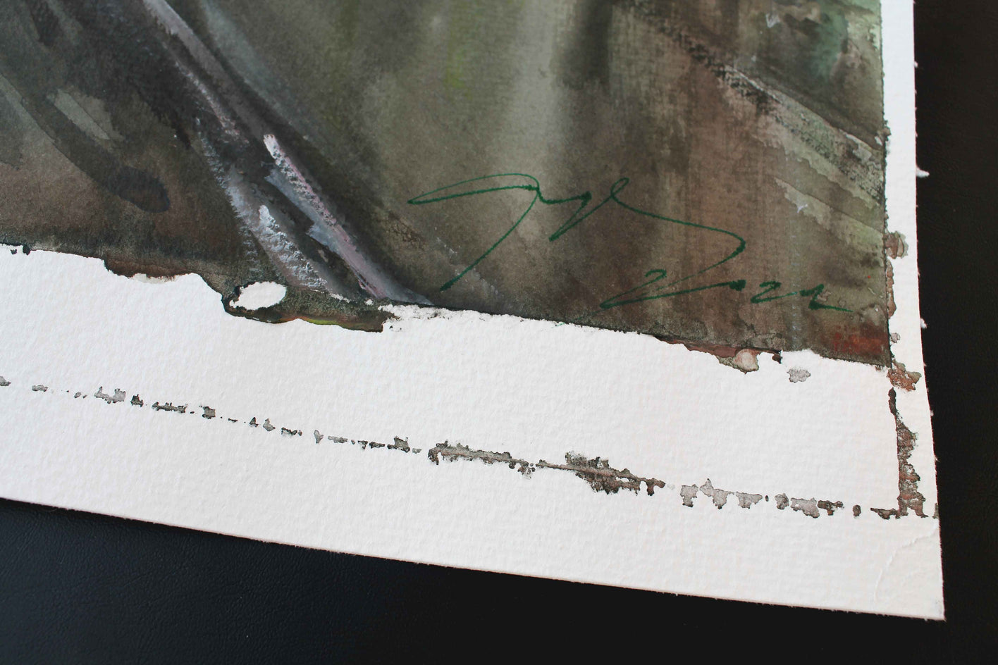 Edinburgh Princes Street by Maximilian Damico |  Side View of Artwork 