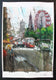 Original art for sale at UGallery.com | Edinburgh Princes Street by Maximilian Damico | $950 | watercolor painting | 22' h x 15' w | thumbnail 3