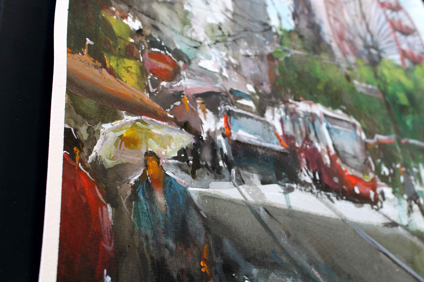 Edinburgh Princes Street by Maximilian Damico |  Closeup View of Artwork 