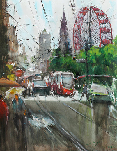 Edinburgh Princes Street by Maximilian Damico |  Artwork Main Image 