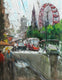 Original art for sale at UGallery.com | Edinburgh Princes Street by Maximilian Damico | $950 | watercolor painting | 22' h x 15' w | thumbnail 1