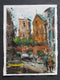 Original art for sale at UGallery.com | Napoli Square by Maximilian Damico | $600 | watercolor painting | 12.5' h x 9.5' w | thumbnail 4