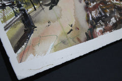 Original art for sale at UGallery.com | Prague Street Market by Maximilian Damico | $700 | watercolor painting | 15' h x 11' w | thumbnail 2