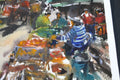 Original art for sale at UGallery.com | Prague Street Market by Maximilian Damico | $700 | watercolor painting | 15' h x 11' w | thumbnail 4