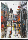Original art for sale at UGallery.com | Regent Street II by Maximilian Damico | $650 | watercolor painting | 15' h x 11' w | thumbnail 3