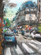 Original art for sale at UGallery.com | Spring in Paris by Maximilian Damico | $650 | watercolor painting | 11.5' h x 9' w | thumbnail 1
