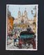 Original art for sale at UGallery.com | Sunday at Spanish Steps by Maximilian Damico | $650 | watercolor painting | 11' h x 8.2' w | thumbnail 2