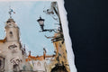 Original art for sale at UGallery.com | Sunday at Spanish Steps by Maximilian Damico | $650 | watercolor painting | 11' h x 8.2' w | thumbnail 4