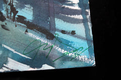 Original art for sale at UGallery.com | Walking Through Tokyo Streets by Maximilian Damico | $550 | watercolor painting | 11' h x 8.2' w | thumbnail 2