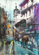Original art for sale at UGallery.com | Walking Through Tokyo Streets by Maximilian Damico | $550 | watercolor painting | 11' h x 8.2' w | thumbnail 1