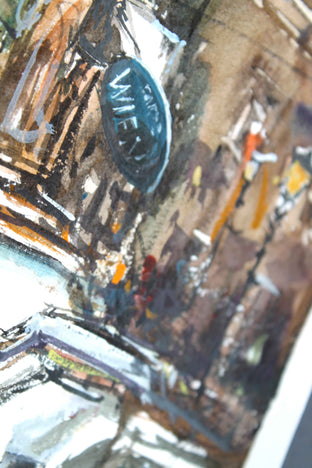 Original art for sale at UGallery.com | Wien First District by Maximilian Damico | $890 | watercolor painting | 22' h x 17' w | photo 4