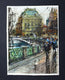 Original art for sale at UGallery.com | Winter Coming in Prague by Maximilian Damico | $850 | watercolor painting | 18' h x 14' w | thumbnail 3