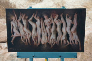 Original art for sale at UGallery.com | 12 Variations by McGarren Flack | $1,975 | oil painting | 14' h x 25' w | photo 3