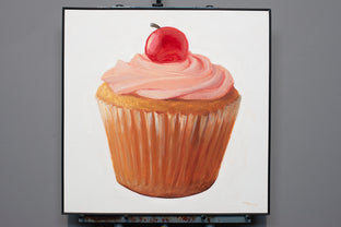 Original art for sale at UGallery.com | Cherry on Top by McGarren Flack | $1,100 | oil painting | 24' h x 24' w | photo 3