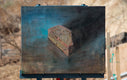 Original art for sale at UGallery.com | Chip on Shoulder by McGarren Flack | $550 | oil painting | 16' h x 20' w | thumbnail 3