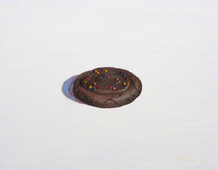 Original art for sale at UGallery.com | Chocolate Frosted Cookie by McGarren Flack | $700 | oil painting | 16' h x 20' w | photo 1