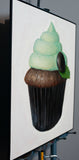 Original art for sale at UGallery.com | Majestic Mint by McGarren Flack | $1,100 | oil painting | 24' h x 24' w | thumbnail 2