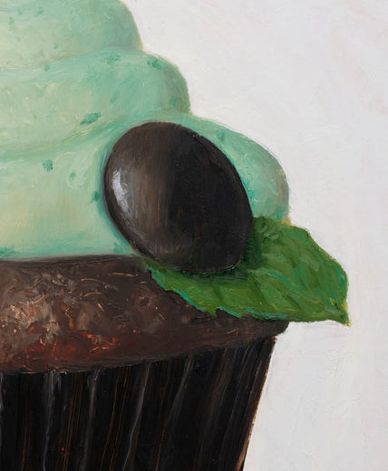 Majestic Mint by McGarren Flack |   Closeup View of Artwork 