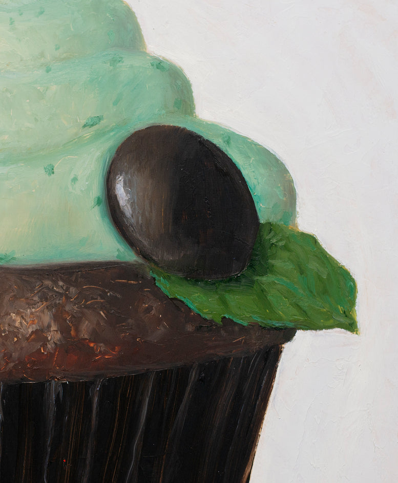 Majestic Mint by McGarren Flack |  Closeup View of Artwork 