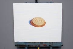Original art for sale at UGallery.com | Pineapple Frosted Cookie by McGarren Flack | $650 | oil painting | 15' h x 19' w | thumbnail 3