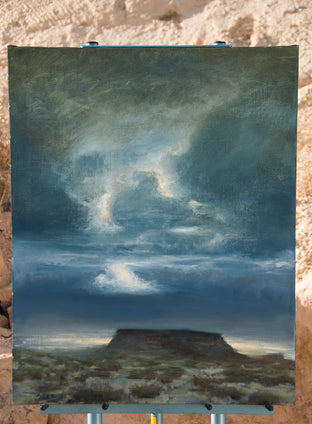 Original art for sale at UGallery.com | Volcano by McGarren Flack | $1,675 | oil painting | 30' h x 24' w | photo 3