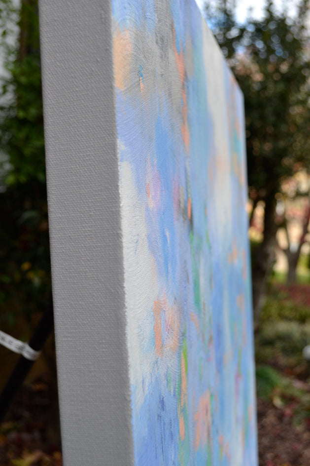 Meditation II by Natalie George |  Side View of Artwork 