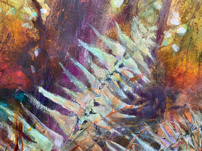 Jumble in the Woods by Melissa Gannon |   Closeup View of Artwork 